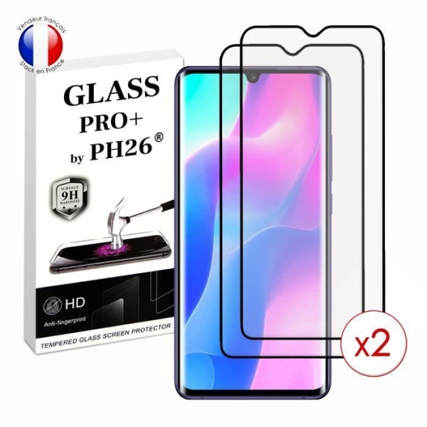 Pack 2 HELA skyddsfilmer för Xiaomi MI Note 10 Lite i ultrabeständigt härdat glas (Maximal hårdhet) Vit