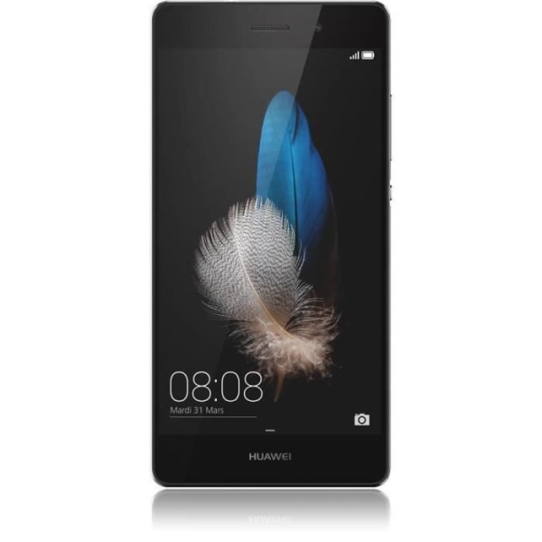 Coque Huawei P8 Lite - PH26® - Extra Slim - Ekologinen Nahka - Magneettisuljenta - Keltainen