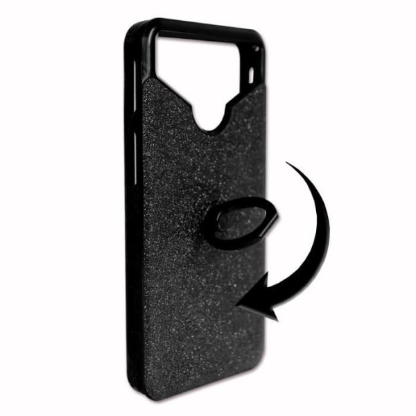 Apple Iphone 8 PACK Svart strass bakskal med ring + 3 härdade glas MAXIMAL hårdhet