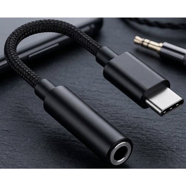 PH26® Ljudadapter Kompatibel med Google Pixel 4a 5G USB-C till 3,5 mm Jack, Typ-C till Jack-adapter