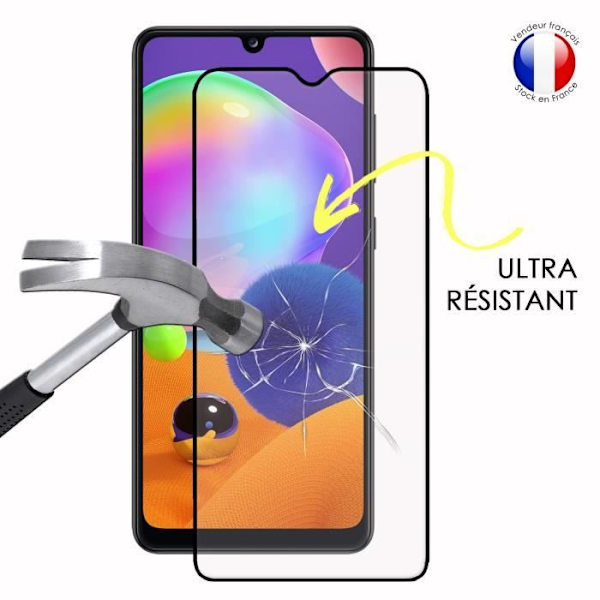 Paket med 3 HELA skyddsfilmer för Samsung Galaxy A31 i ultrabeständigt härdat glas (maximal hårdhet) Vit