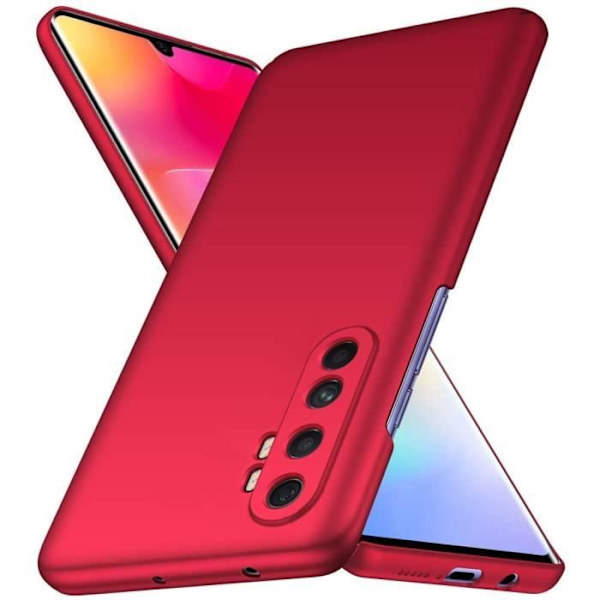 Xiaomi Mi Note 10 Lite Fodral, Röd Mycket tunt skyddande hårt skalfodral för Xiaomi Mi Note 10 Lite YW41488