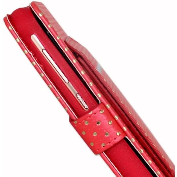 Smartphone-etui - PH26® - LG Neon Plus - Øko-læder - Rød - Semi-stift Röd