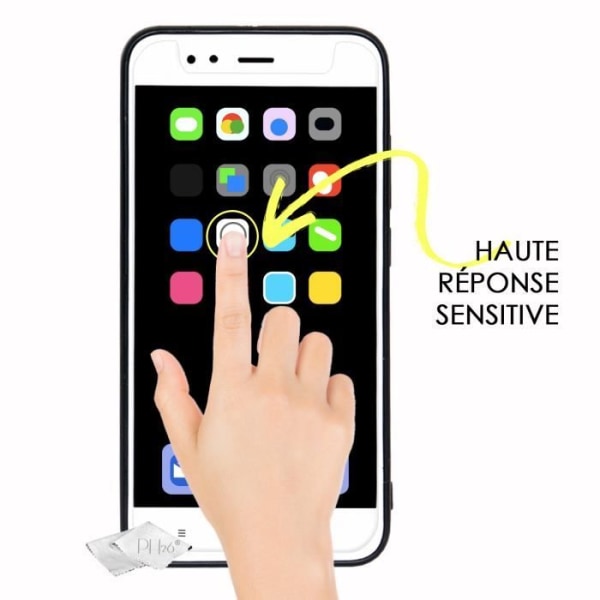 Qilive Fingeravtryck med högt värde 16 GB 2-pack Skärmskydd av högt klart härdat glas, ultrahållbar (hårdhet)