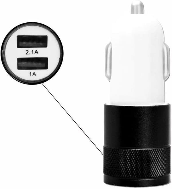 USB-lader - PH26 - Honor X5b - Cigartænder - Dobbelt porte - Lyserød Ros