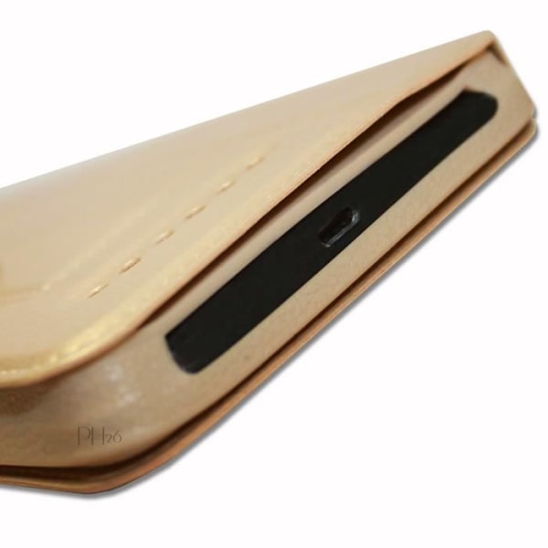 Samsung Galaxy J1 Mini Folio cover med kvalitets guldvinduer fra PH26®