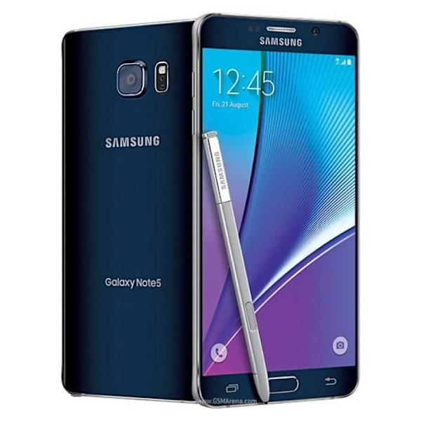 Etui til Samsung Galaxy Note 5 Extra Slim X2 Windows i kvalitets øko læder med magnetisk lukning og synlige syninger -