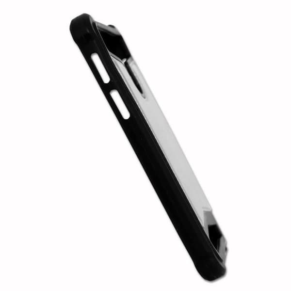 Bakcover - Blackview - BV9900E - Lädereffekt - Silikongel - Stötsäker bakcover - Silver Grå