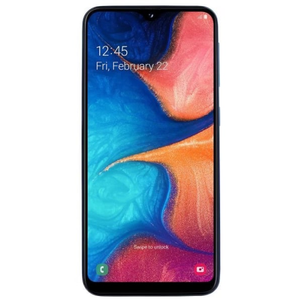 Cover til Samsung Galaxy A20e - PH26® - Extra Slim - Øko Læder - Magnetisk Lukning - Blå