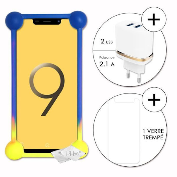 Coque bumper - V-Mobile - S9 (2019) - Antichock - Multifärgad - Silikon Flerfärgad