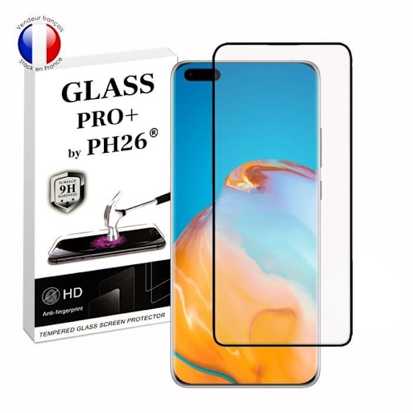 FULL skyddsfilm för Huawei P40 Pro i ultrabeständigt härdat glas (maximal hårdhet) Vit