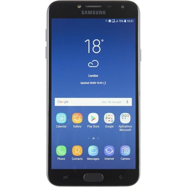 Fodral till Samsung Galaxy J4 2018 Extra Slim X2 Windows i ekologiskt kvalitetsläder med magnetisk stängning och synliga sömmar
