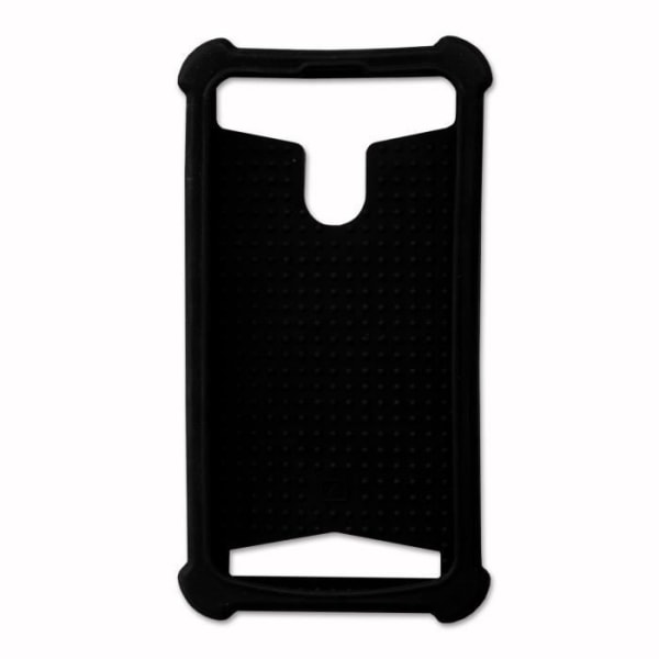 Bakcover - LG - Aristo 5 - Lädereffekt - Silikongel - Stötsäker - Svart Svart