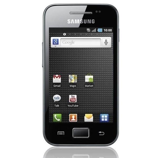 Samsung Galaxy ACE S5830 Dedikeret guld foliocover med læder-stil vinduer med synlige syninger fra PH26®