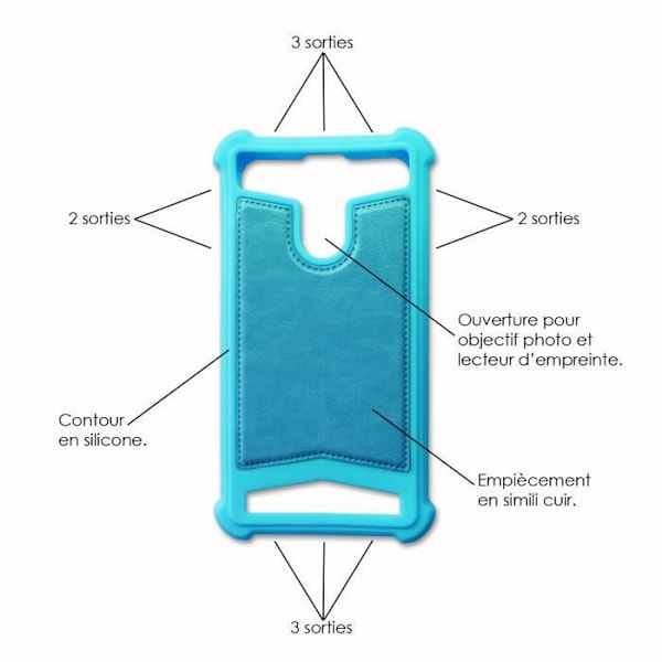 Bagcover - Google - Pixel 3a XL - Turkisblå - Læderlook - Stødabsorberende Turkos