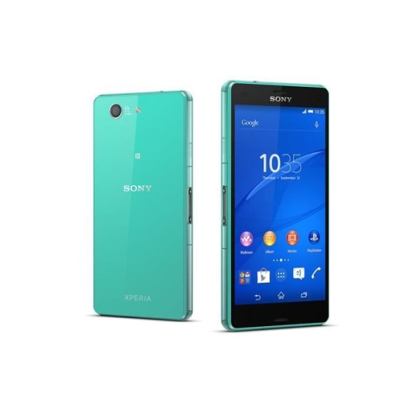 Housse Folio - PH26® - SONY XPERIA Z3 COMPACT - Simil läder - Svart - Magnetisk Svart