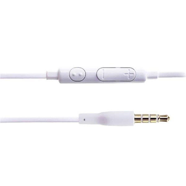 Hörlurar för ZTE Axon 50 Ultra High Quality Audio i ultrakomfortabelt silikon, volymkontroll och mikrofon
