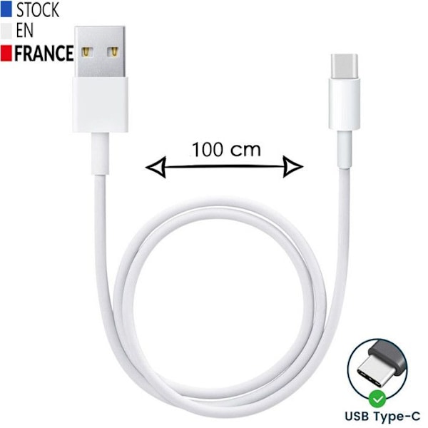 USB Type C -kaapeli Sony Xperia 10 VI:lle - Pikalataus/synkronoinnin tiedonsiirto - 1 metrin kaapeli