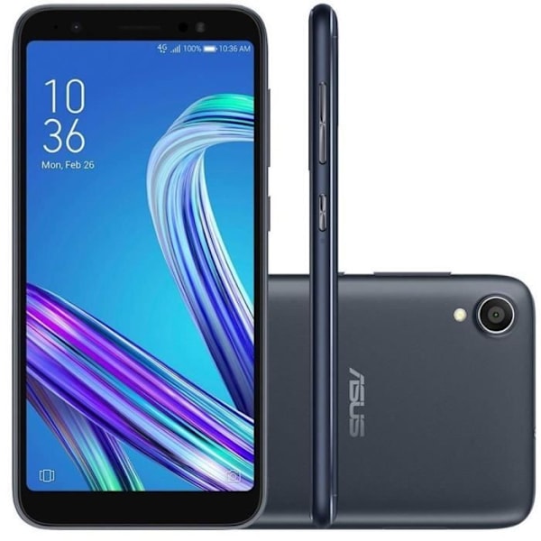 Fodral till Asus Zenfone Live L1 ZA550KL - PH26® - Extra smalt - Ekologiskt läder - Magnetisk stängning - Blå