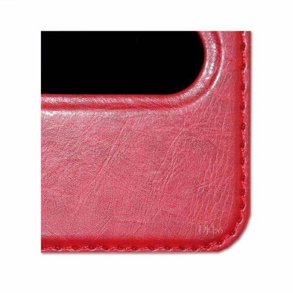 Coque Extra Slim PH26® til Samsung Galaxy S8 - Øko Læder Rød - Magnetlås - Glat Design