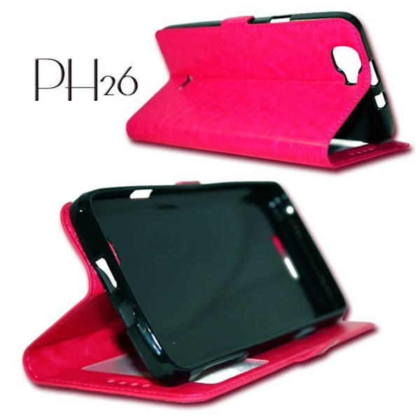 Pink folio cover til HTC ONE M9 fra PH26®