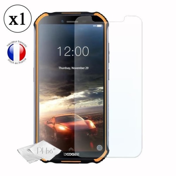 Bumper case - Doogee - S40 - Stötsäker - Härdat glas - Ultra resistent Blå
