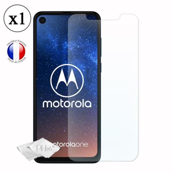 Suojakalvo - PH26 - Motorola One Vision - Tempered glass - Erittäin kestävä - Korkea läpinäkyvyys
