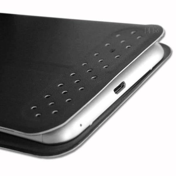 Folio Cover Case - PH26® - Wiko Jerry 3 - PU læder - Sort - Universal Svart