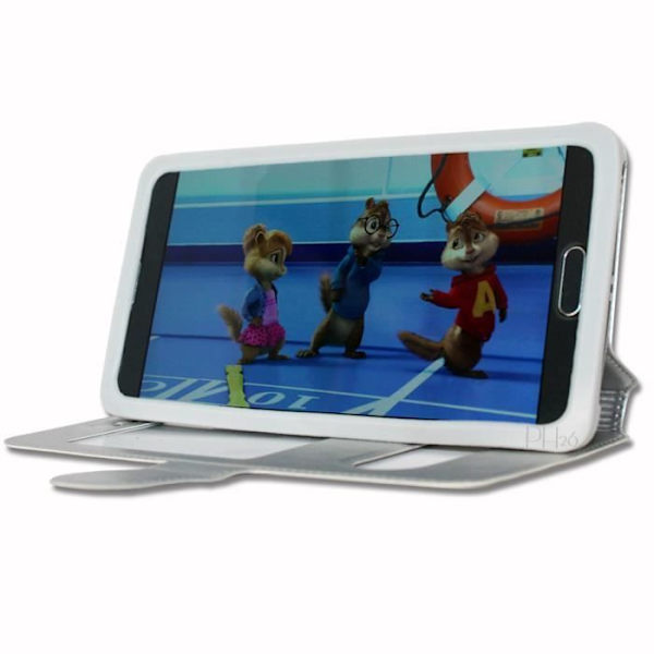 Housse Etui Folio - PH26® - Doogee Ibiza F2 - PU-läder - Silver - Mjuk Pengar