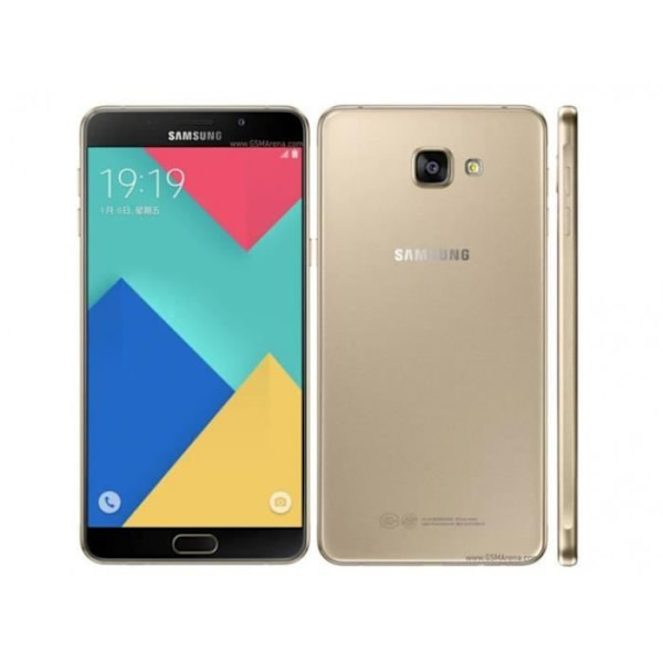 Omistettu kotelo - PH26® - Samsung Galaxy A9 - Keinonahkaa - Musta - Ikkunakansi Svart