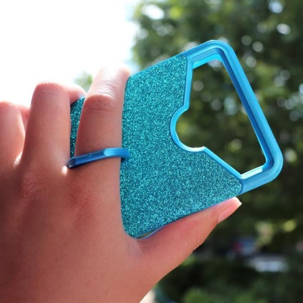 Baksida - Logicom - Le Prime - Silikongel - Diamant strasseffekt - Selfie ring