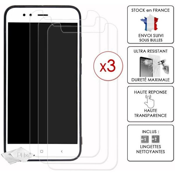 Näytönsuojakalvo - Huawei - P Smart 2020 - Karkaistu lasi - 3 kpl pakkaus - Erittäin kestävä