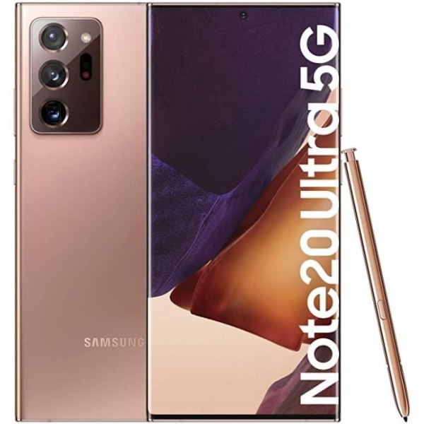 Suojakuori Samsung Galaxy Note 20 Ultra Slim -puhelimelle laadukasta ekonahkaa - PUNAINEN Röd