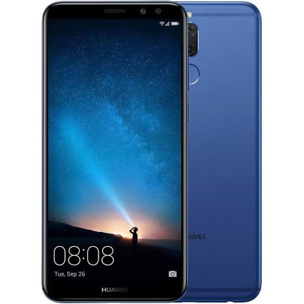 Etui til Huawei Mate 10 Lite Extra Slim X2 Windows i kvalitets øko læder med magnetisk lukning og synlige syninger -