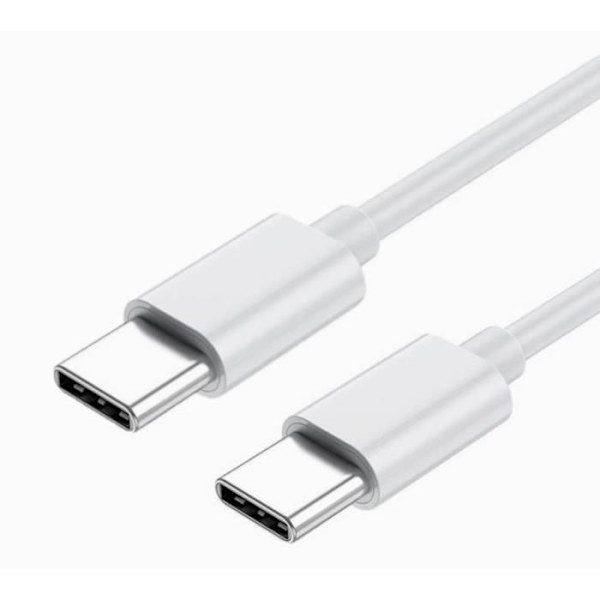 USB Type C-kabel - Sharp Aquos R8 Pro - 1 Meter - Snabb laddning - Snabb synkronisering Vit