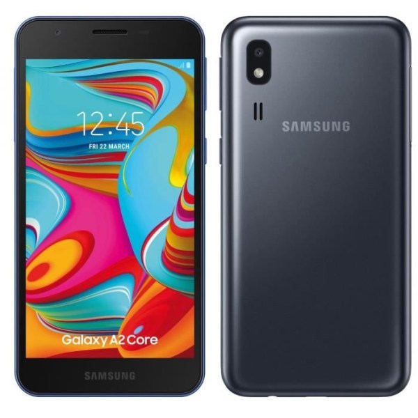 Coque til Samsung Galaxy A2 Core - PH26® - Ekstra Slank - Øko Læder - Magnetisk Lukning - Synlige Sømme
