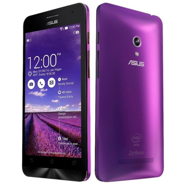 Hus Folio - PH26® - ASUS Zenfone 5 - Syntetiskt läder svart - Magnetisk - Halvstyv Svart