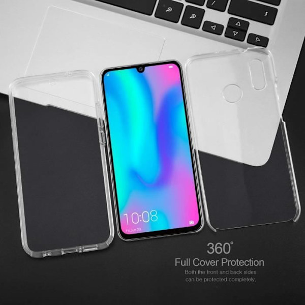 360 Degree Case Huawei Y6p 2020 Case Cover, Fuld beskyttelse Transparent Front + Hard Back, Touchscreen Case Cover -NZ