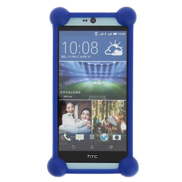 Alcatel A3 stöttåligt blått silikonbumper av hög kvalitet by PH26®