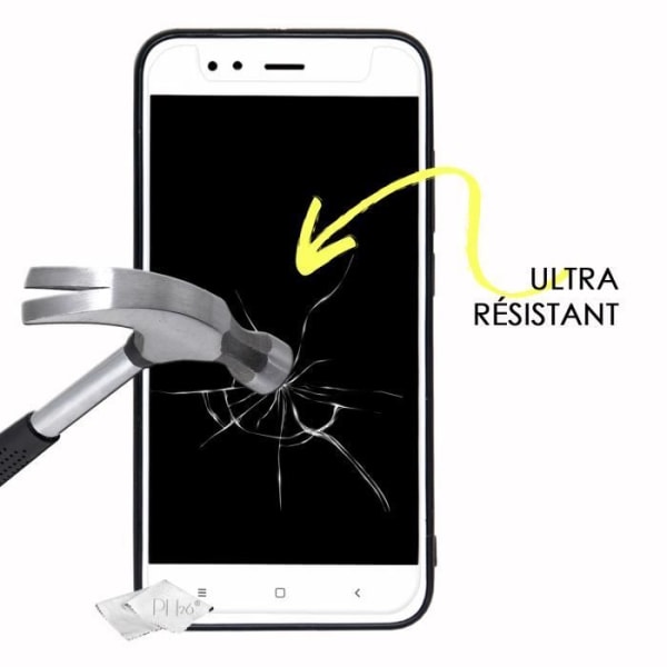 Super Pack för Realme X2 Stötsäker stötfångarfodral för + 1 skyddande härdat glas MAXIMAL hårdhet - RÖD Röd