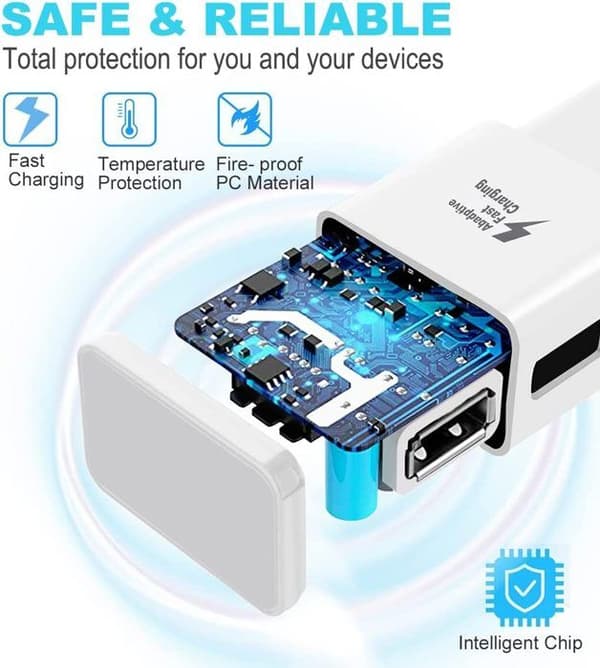 Oplader - Xiaomi - Redmi A2 - Hurtigoplader 3A - Micro-USB kabel - Optimal sikkerhed