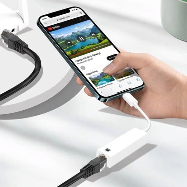 PH26® Sovitin yhteensopiva Edge 60 Pro USB-C 3.1:stä Gigabit Ethernet RJ45 Thunderbolt Verkko jopa 1000 Mbps