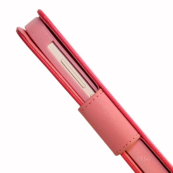 Etui Housse - Asus - ZenFone 5 - Fuchsia - Syntetisk læder - Magnetisk Fuschia