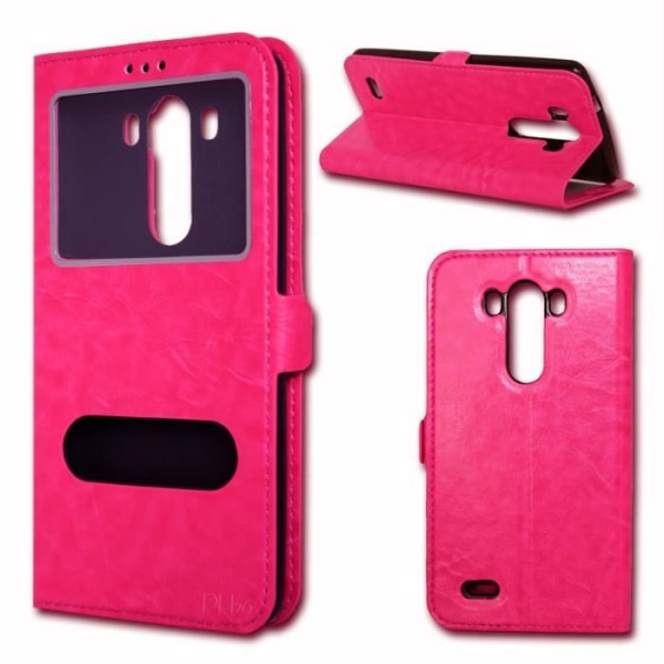 'Etui Housse Coque Folio - PH26® - LG G3 S/ G3 MINI - Keinotekoinen nahka - Magneetti - Pehmeä' Rosa