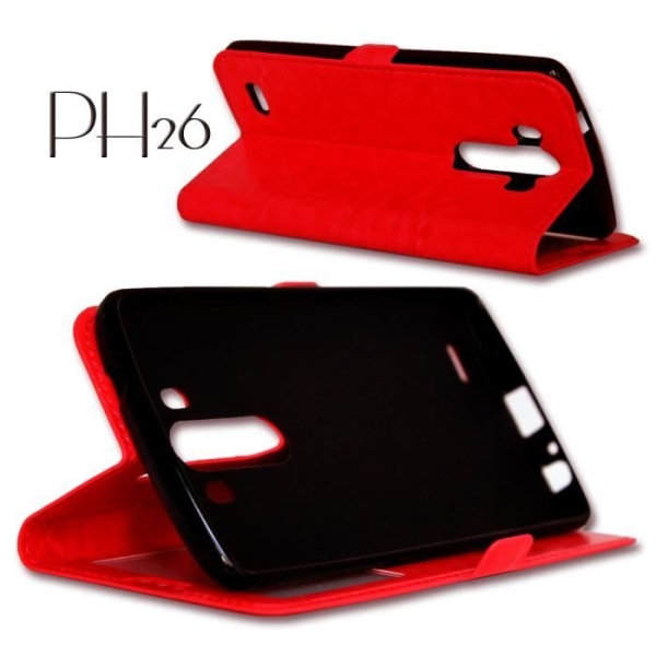 Rött foliofodral för LG G4 STYLUS by PH26®