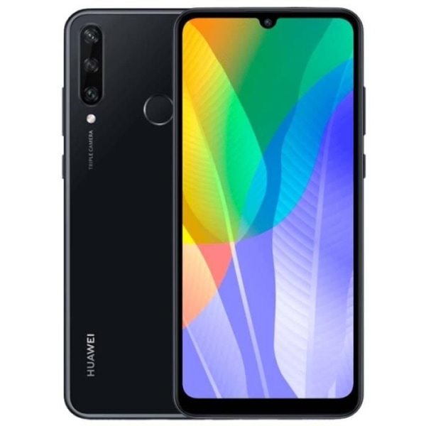 Extra Slim Case - Huawei - Y6P - Eco Læder - Magnetisk lukning - Blå Blå