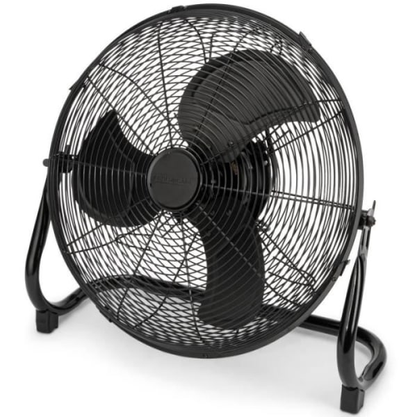 Svart rostfritt stål designluftfläkt 40cm Proficare PC-VL3065WM-Svart