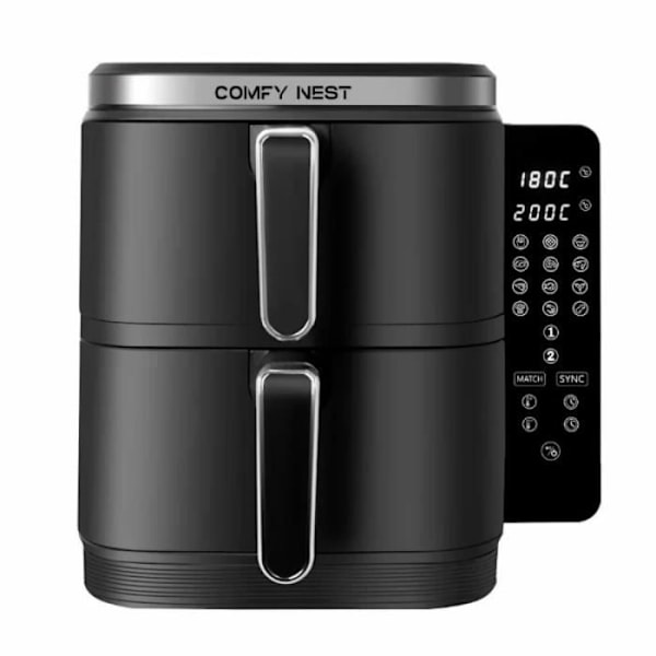 Fritös med varmluft Dubbel korg Vertikal 11L 2800W Comfy Nest CN06177