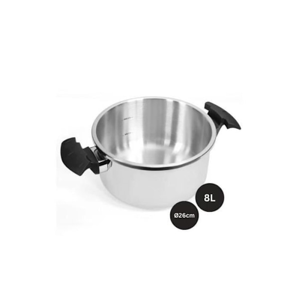 Tryckkokare i rostfritt stål 8L Royalty Line RL26PS8L