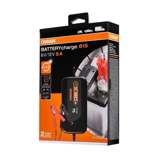 Batteriladdare 6V/12V BATTERYcharge 815 Osram OEBCS815